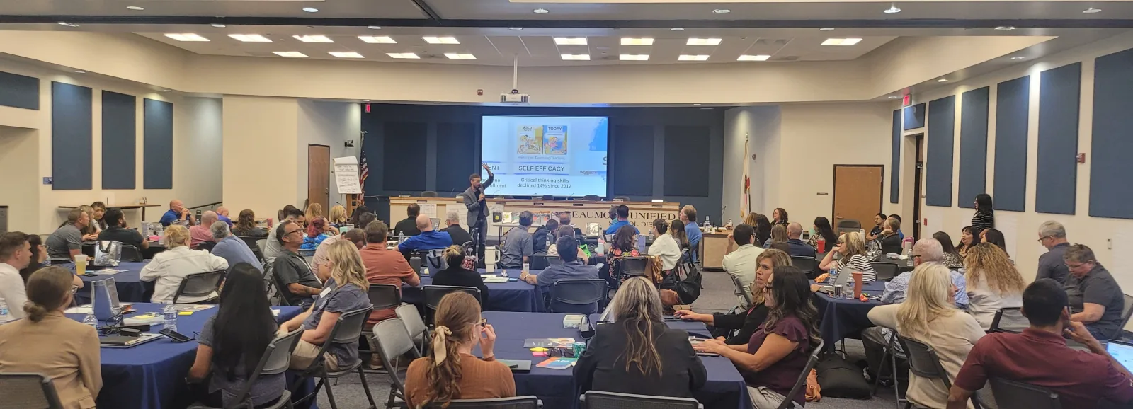 A full district leadership team gathered for a Level Up session